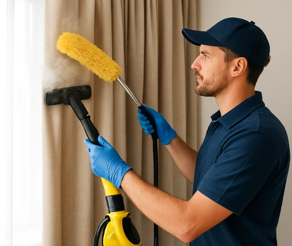 Trusted residential curtain cleaning technician Matty Curtain Cleaning meadow-heights-vic QLD