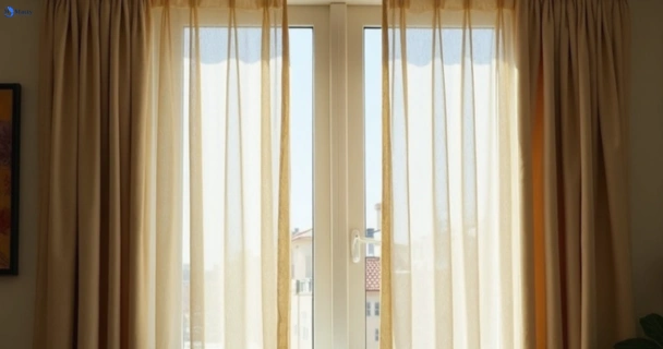 Dusty and dull curtains in meadow-heights-vic before steam cleaning